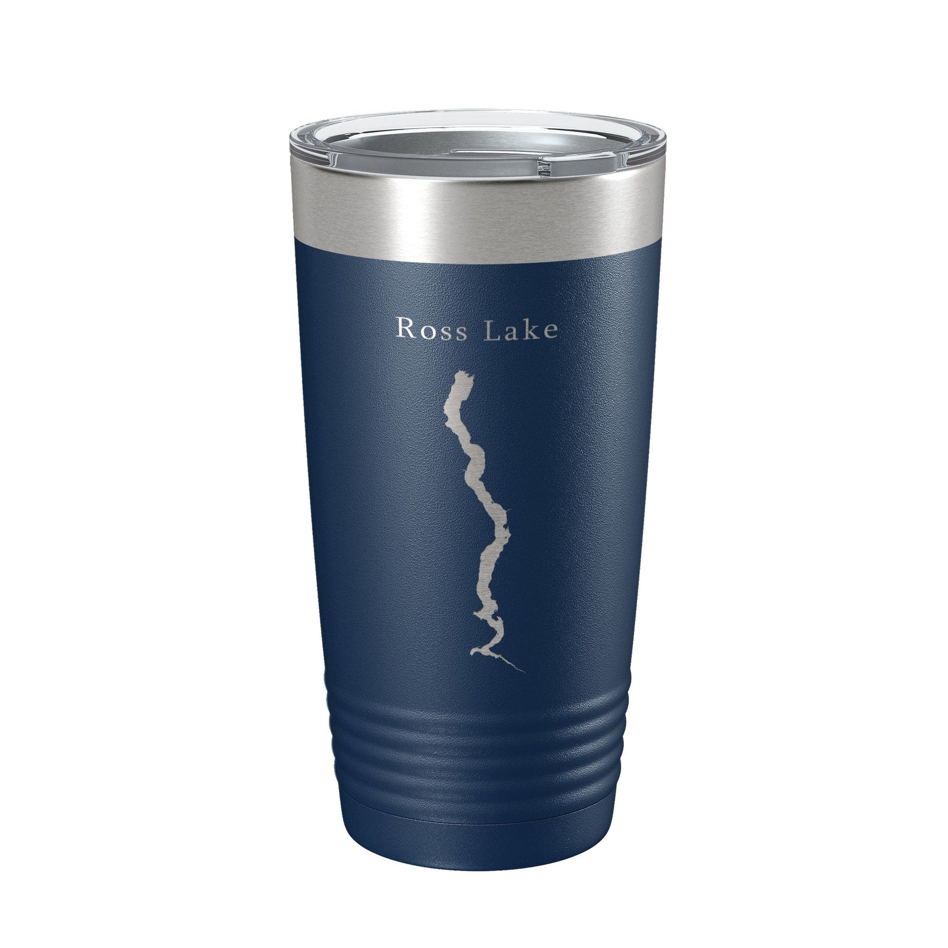 Ross Lake Map Tumbler Travel Mug Insulated Laser Engraved Coffee Cup Washington 20 oz-2