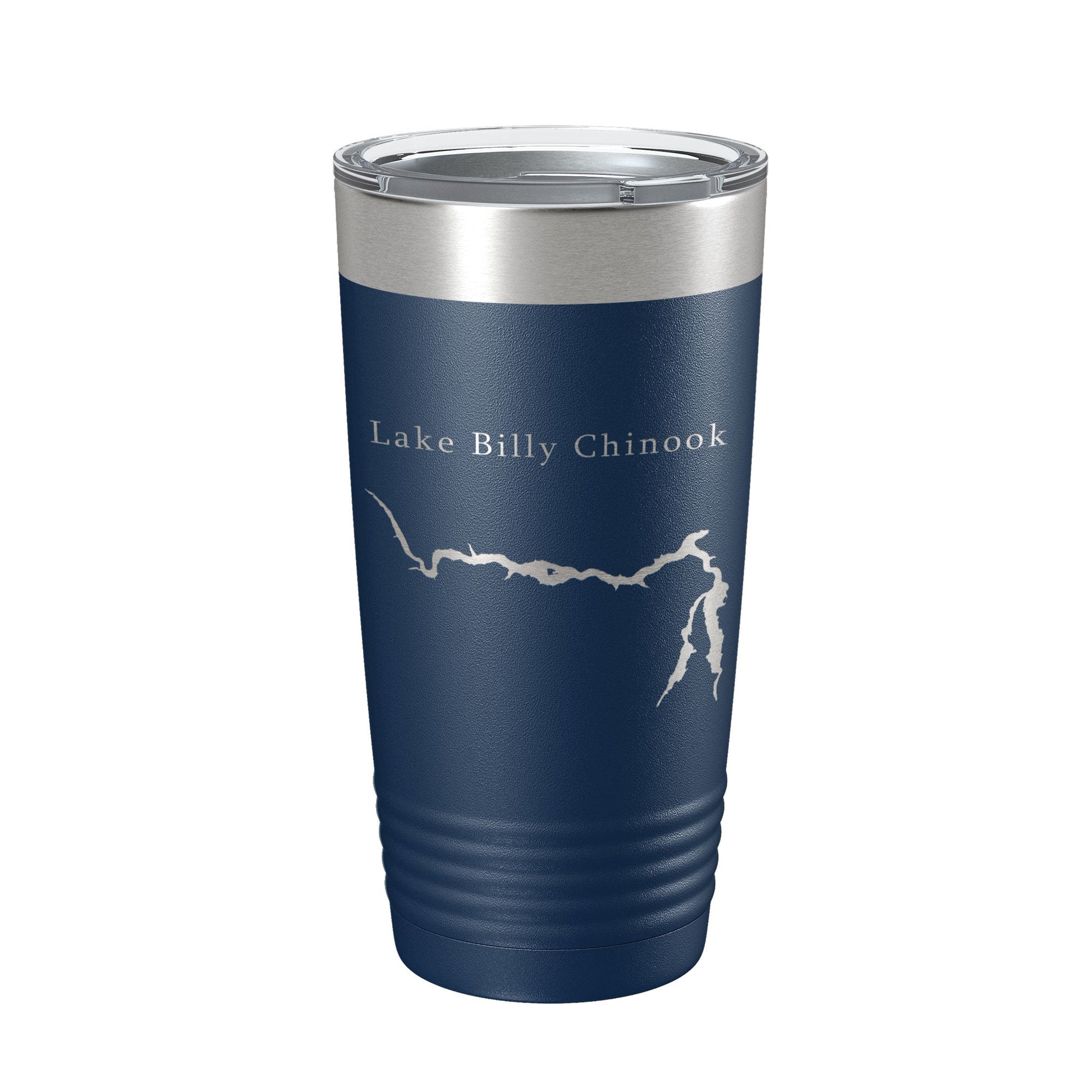 Lake Billy Chinook Map Tumbler Travel Mug Insulated Laser Engraved Coffee Cup Oregon 20 oz-2