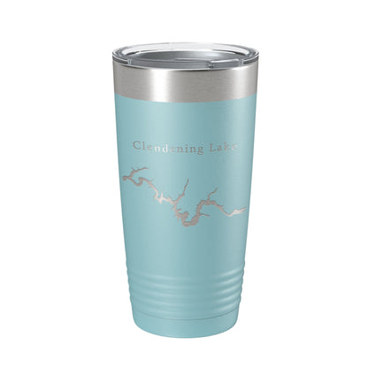Clendening Lake Map Tumbler Travel Mug Insulated Laser Engraved Coffee Cup Ohio 20 oz-13