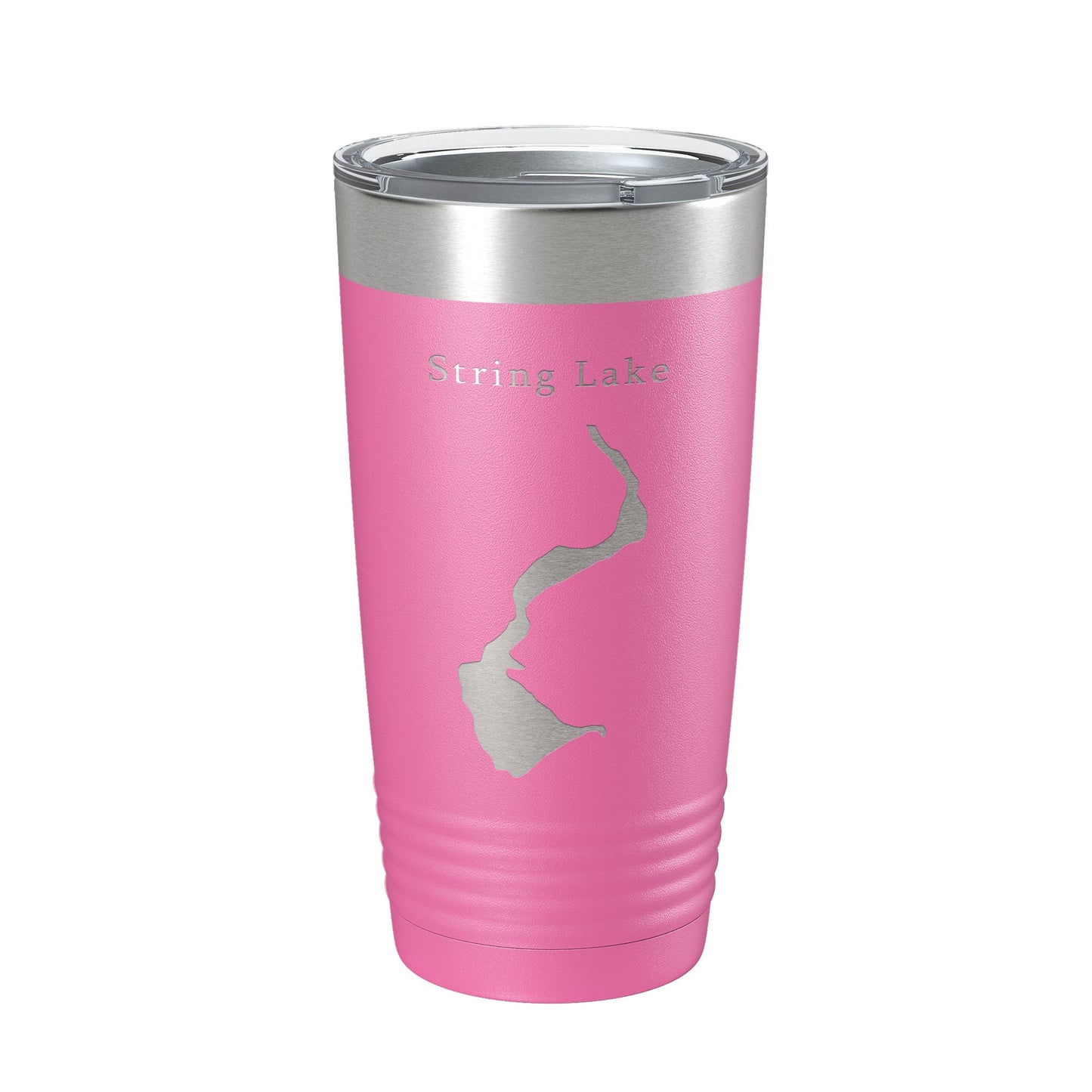 String Lake Map Tumbler Travel Mug Insulated Laser Engraved Coffee Cup Grand Teton Wyoming 20 oz-11