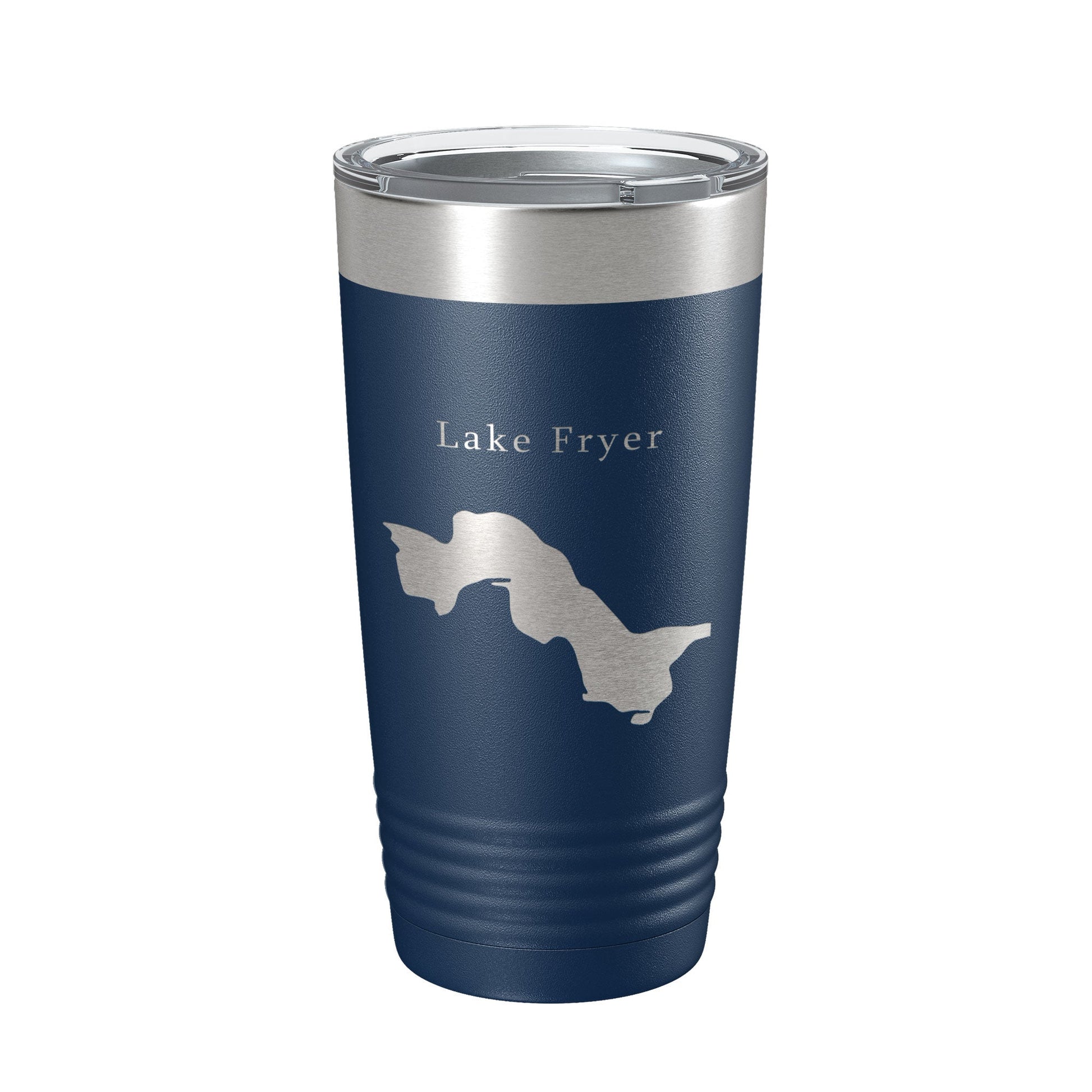 Lake Fryer Map Tumbler Travel Mug Insulated Laser Engraved Coffee Cup Texas 20 oz-2