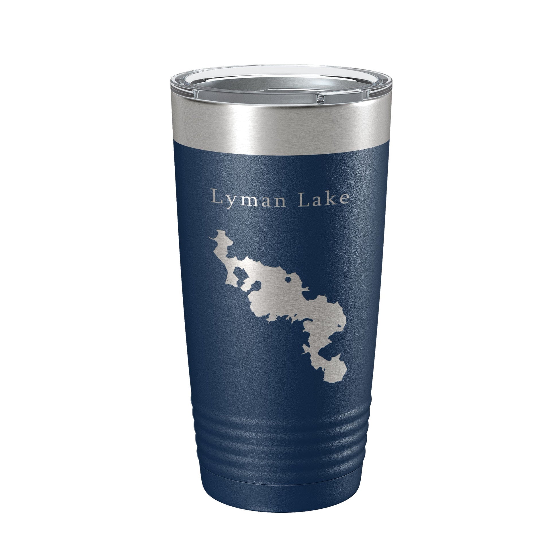 Lyman Lake Map Tumbler Travel Mug Insulated Laser Engraved Coffee Cup Arizona 20 oz-2