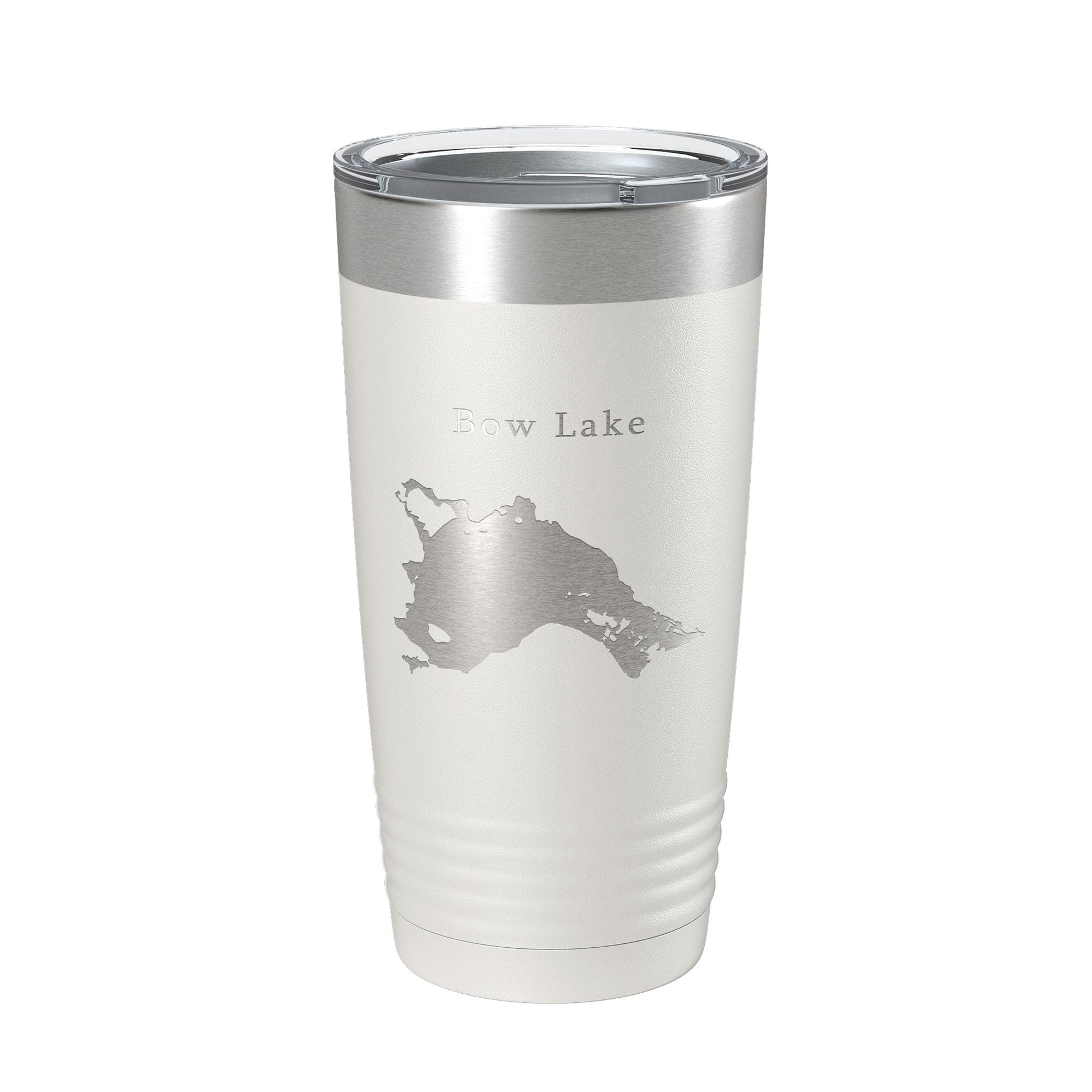 Bow Lake Map Tumbler Travel Mug Insulated Laser Engraved Coffee Cup New Hampshire 20 oz-1