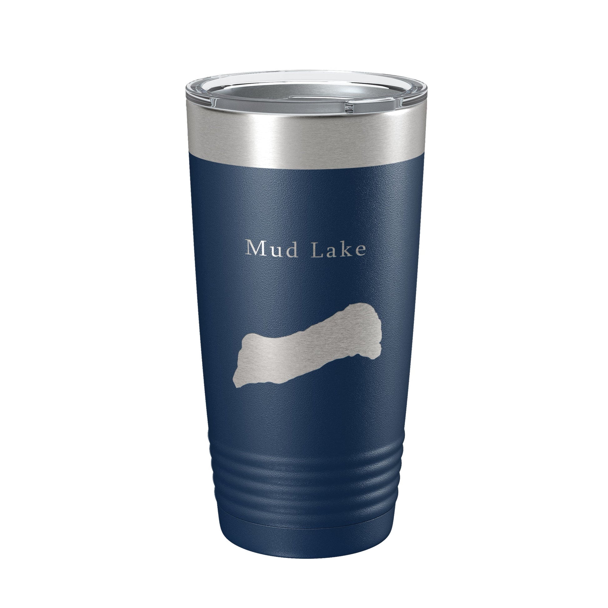 Mud Lake Map Tumbler Travel Mug Insulated Laser Engraved Coffee Cup Maine 20 oz-2