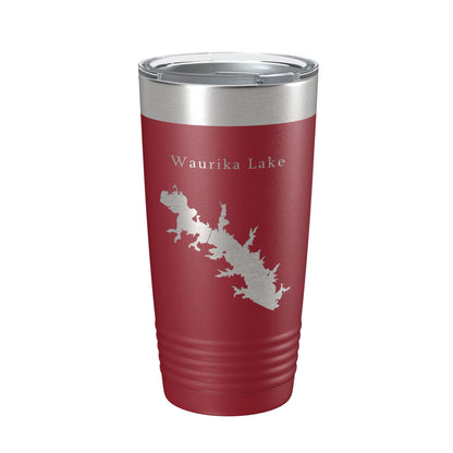 Waurika Lake Map Tumbler Travel Mug Insulated Laser Engraved Coffee Cup Oklahoma 20 oz-18