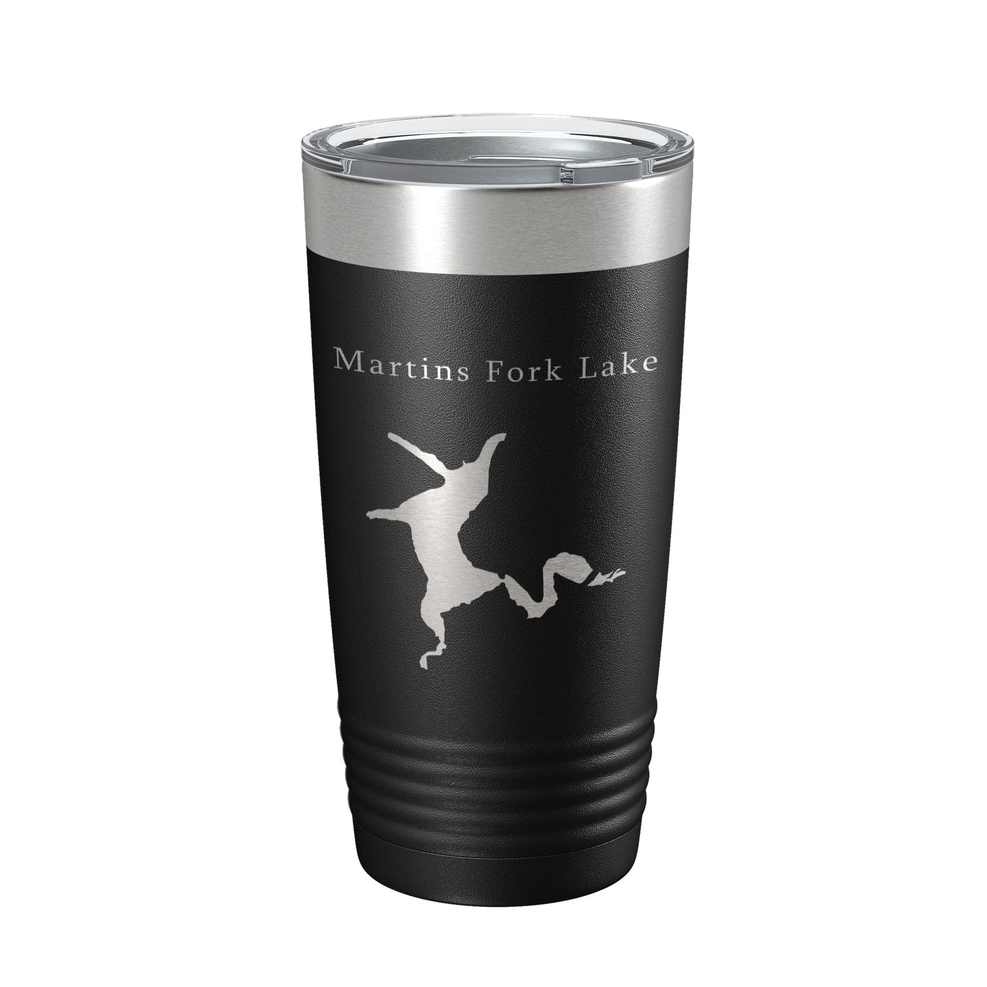 Martins Fork Lake Map Tumbler Travel Mug Insulated Laser Engraved Coffee Cup Kentucky 20 oz-5