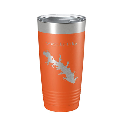 Waurika Lake Map Tumbler Travel Mug Insulated Laser Engraved Coffee Cup Oklahoma 20 oz-17