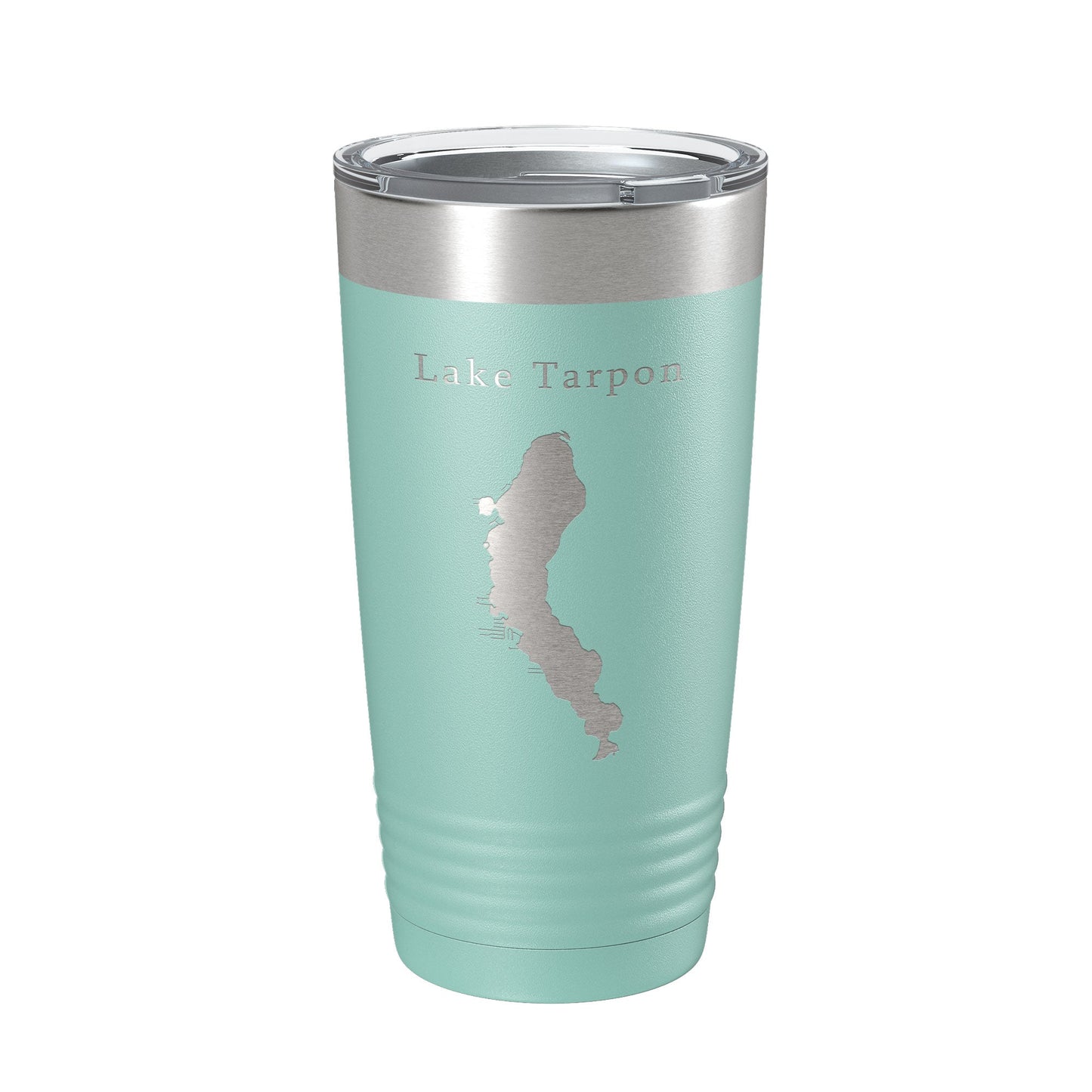 Lake Tarpon Map Tumbler Travel Mug Insulated Laser Engraved Coffee Cup Florida 20 oz-12