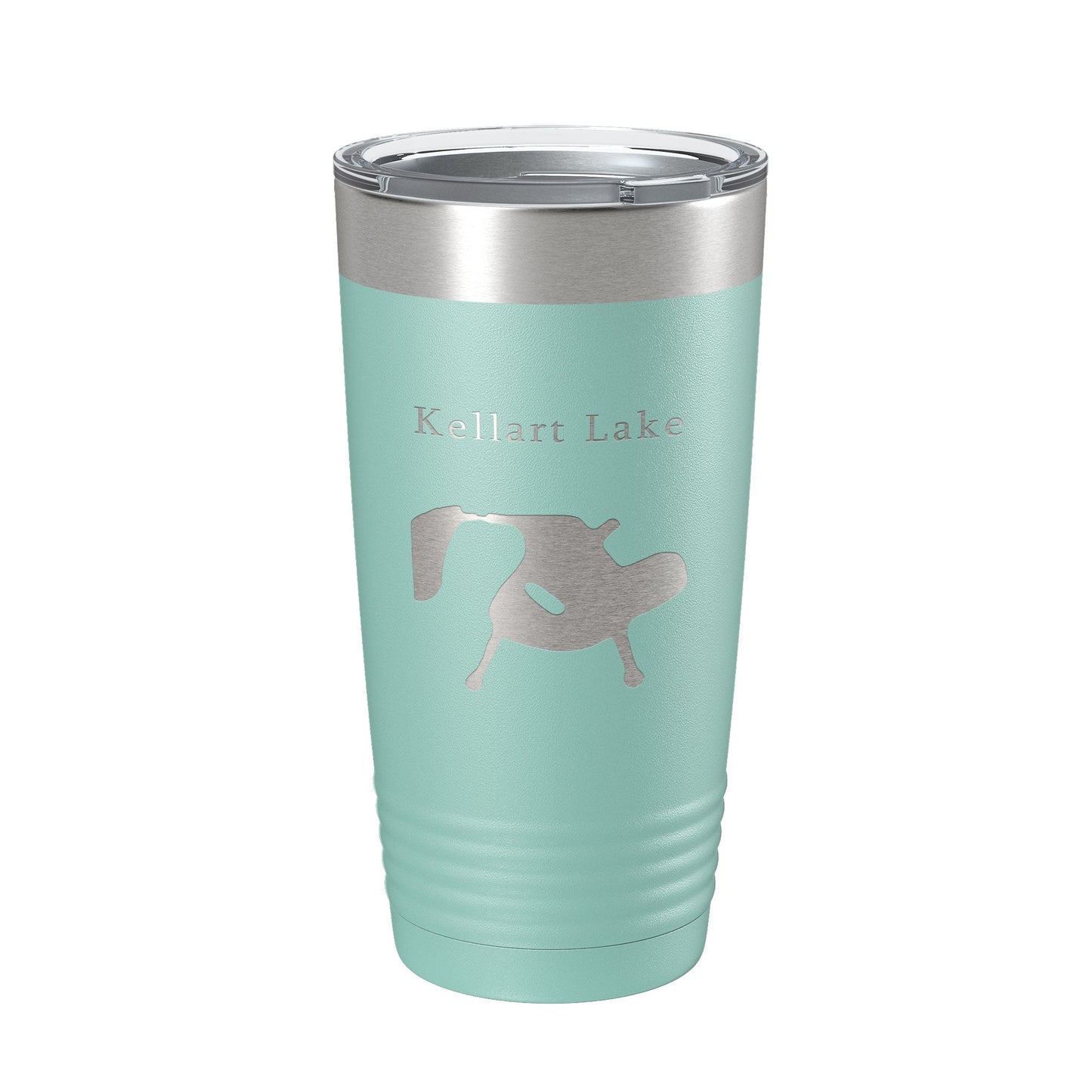 Kellart Lake Map Tumbler Travel Mug Insulated Laser Engraved Coffee Cup Illinois 20 oz-12