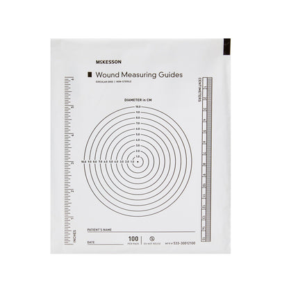 Wound Measuring Guide McKesson 5 X 7 Inch Clear Plastic NonSterile