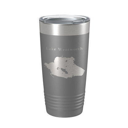 Lake Wentworth Map Tumbler Travel Mug Insulated Laser Engraved Coffee Cup New Hampshire 20 oz-16