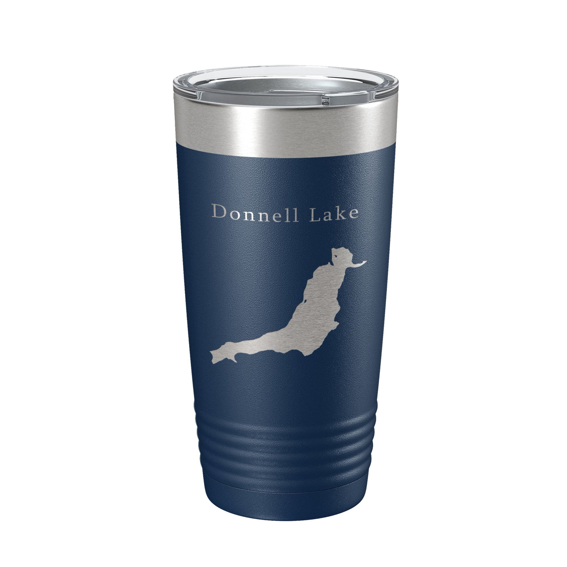Donnell Lake Map Tumbler Travel Mug Insulated Laser Engraved Coffee Cup California 20 oz-2