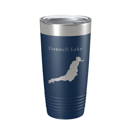 Donnell Lake Map Tumbler Travel Mug Insulated Laser Engraved Coffee Cup California 20 oz-8
