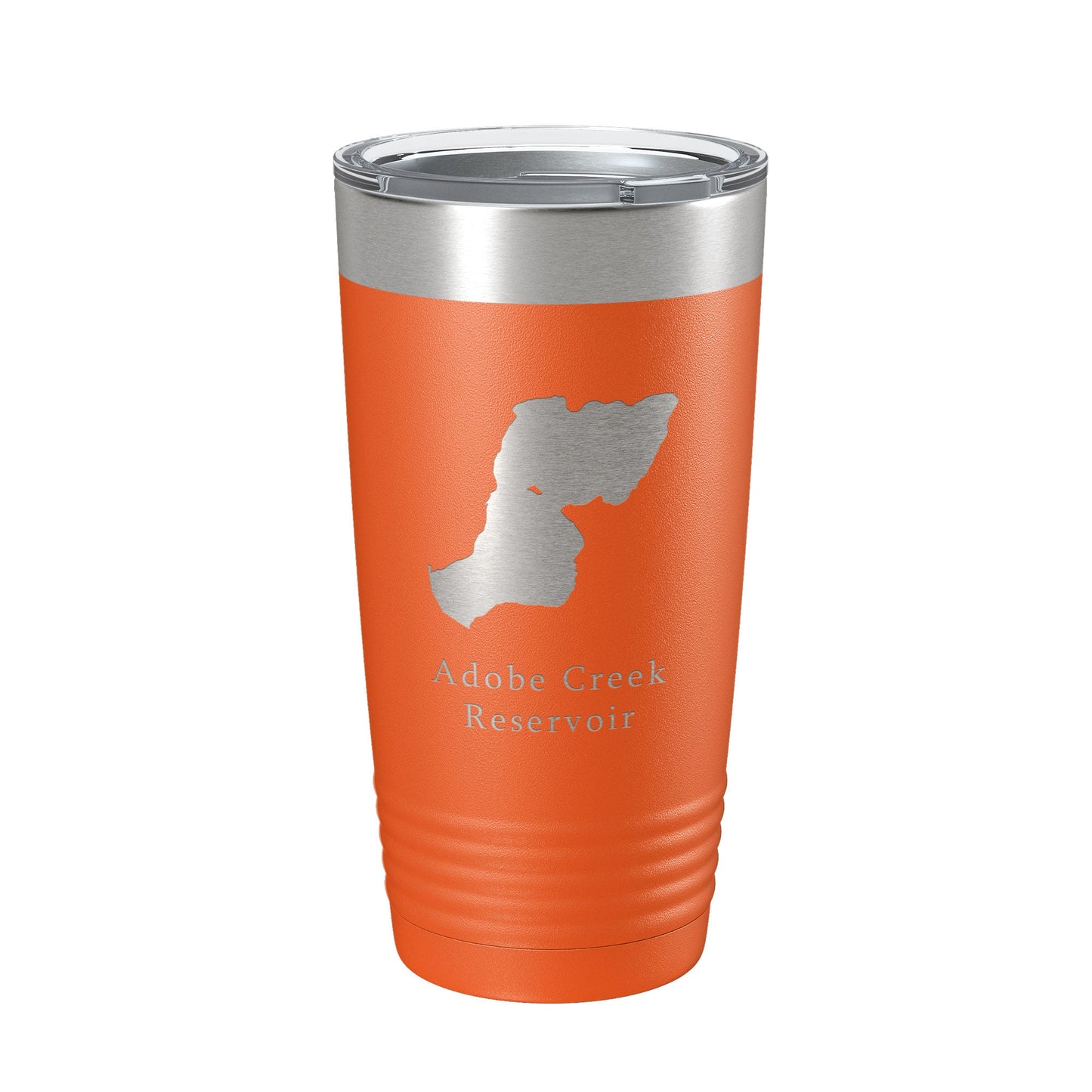 Adobe Creek Reservoir Tumbler Lake Map Travel Mug Insulated Laser Engraved Coffee Cup Colorado 20 oz-17