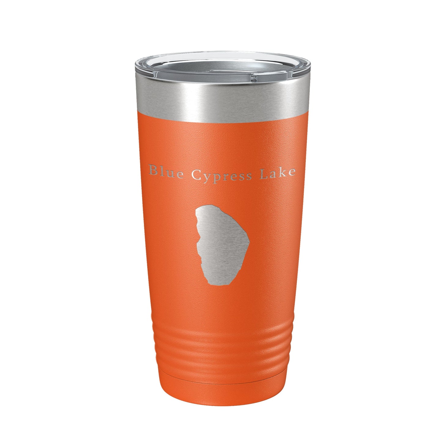 Blue Cypress Lake Map Tumbler Travel Mug Insulated Laser Engraved Coffee Cup Florida 20 oz-17