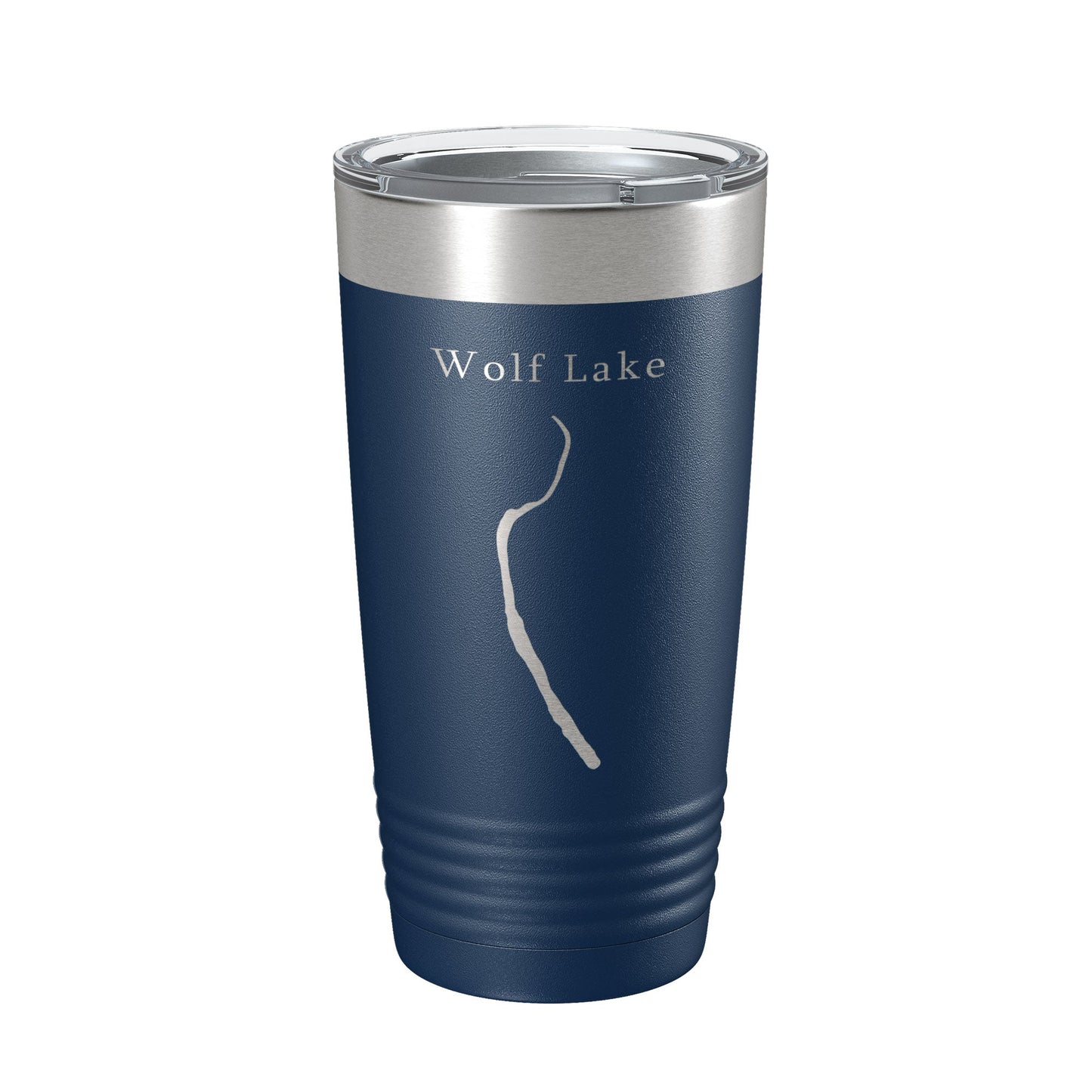 Wolf Lake Map Tumbler Travel Mug Insulated Laser Engraved Coffee Cup Illinois 20 oz-8