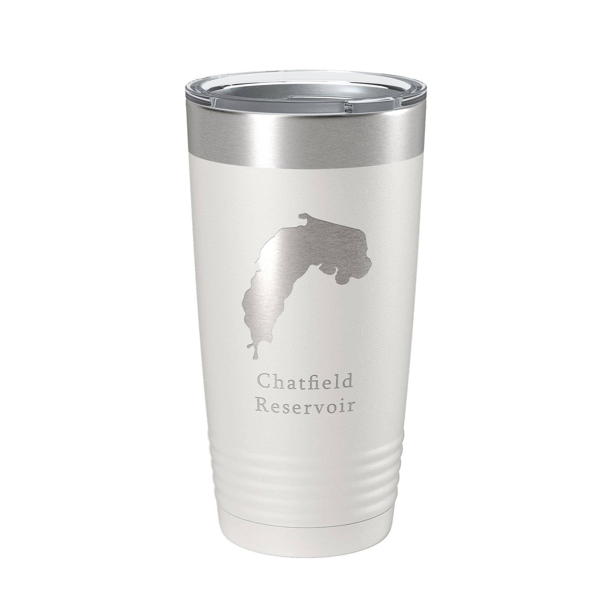Chatfield Reservoir Tumbler Lake Map Travel Mug Insulated Laser Engraved Coffee Cup Colorado 20 oz-1