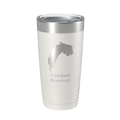 Chatfield Reservoir Tumbler Lake Map Travel Mug Insulated Laser Engraved Coffee Cup Colorado 20 oz-7