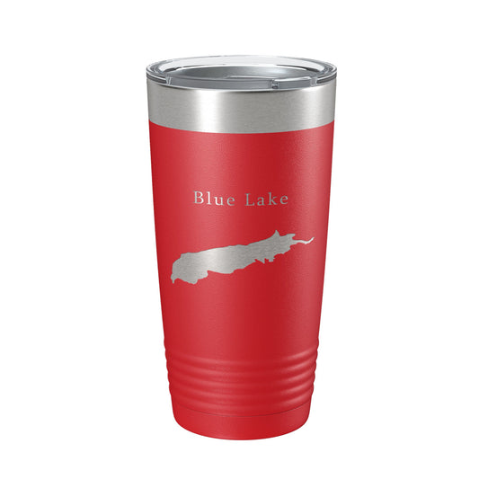 Blue Lake Map Tumbler Travel Mug Insulated Laser Engraved Coffee Cup Alaska 20 oz-10