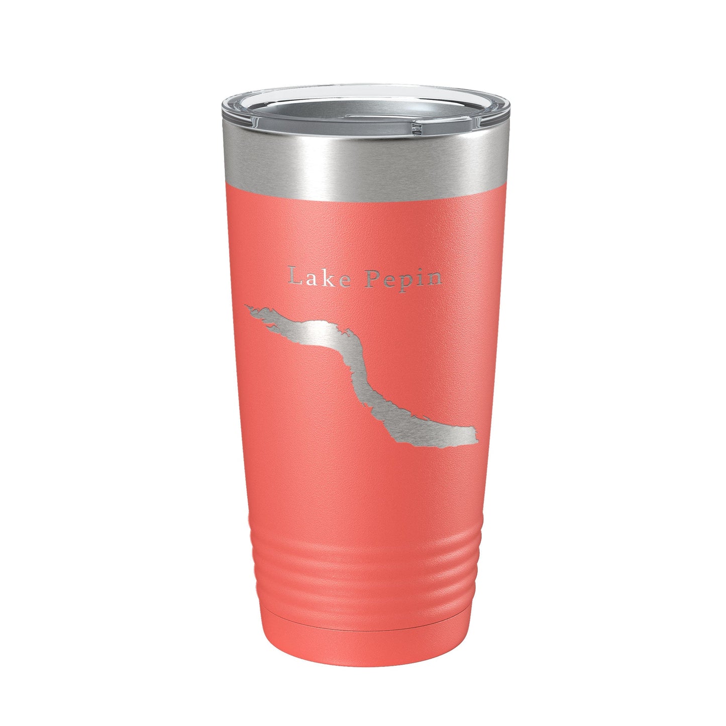 Lake Pepin Map Tumbler Travel Mug Insulated Laser Engraved Coffee Cup Minnesota Wisconsin 20 oz-20