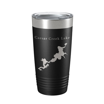 Caesar Creek Lake Map Tumbler Travel Mug Insulated Laser Engraved Coffee Cup Ohio 20 oz-5