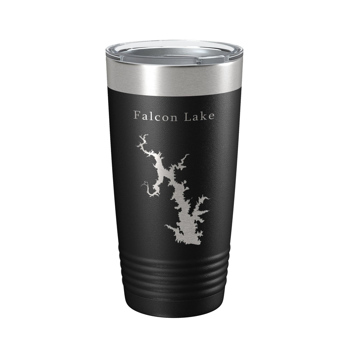 Falcon Lake International Reservoir Lago Map Tumbler Travel Mug Insulated Laser Engraved Coffee Cup Texas 20 oz-0