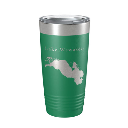 Lake Wawasee Map Tumbler Travel Mug Insulated Laser Engraved Coffee Cup Indiana 20 oz-9