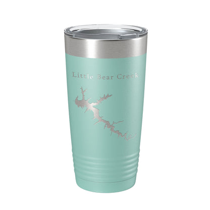 Little Bear Creek Tumbler Lake Map Travel Mug Insulated Laser Engraved Coffee Cup Alabama 20 oz-12