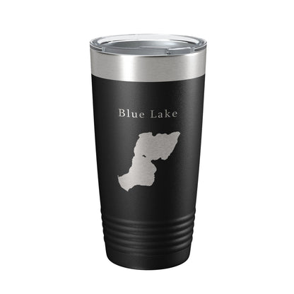 Blue Lake Map Tumbler Travel Mug Insulated Laser Engraved Coffee Cup Colorado 20 oz-5