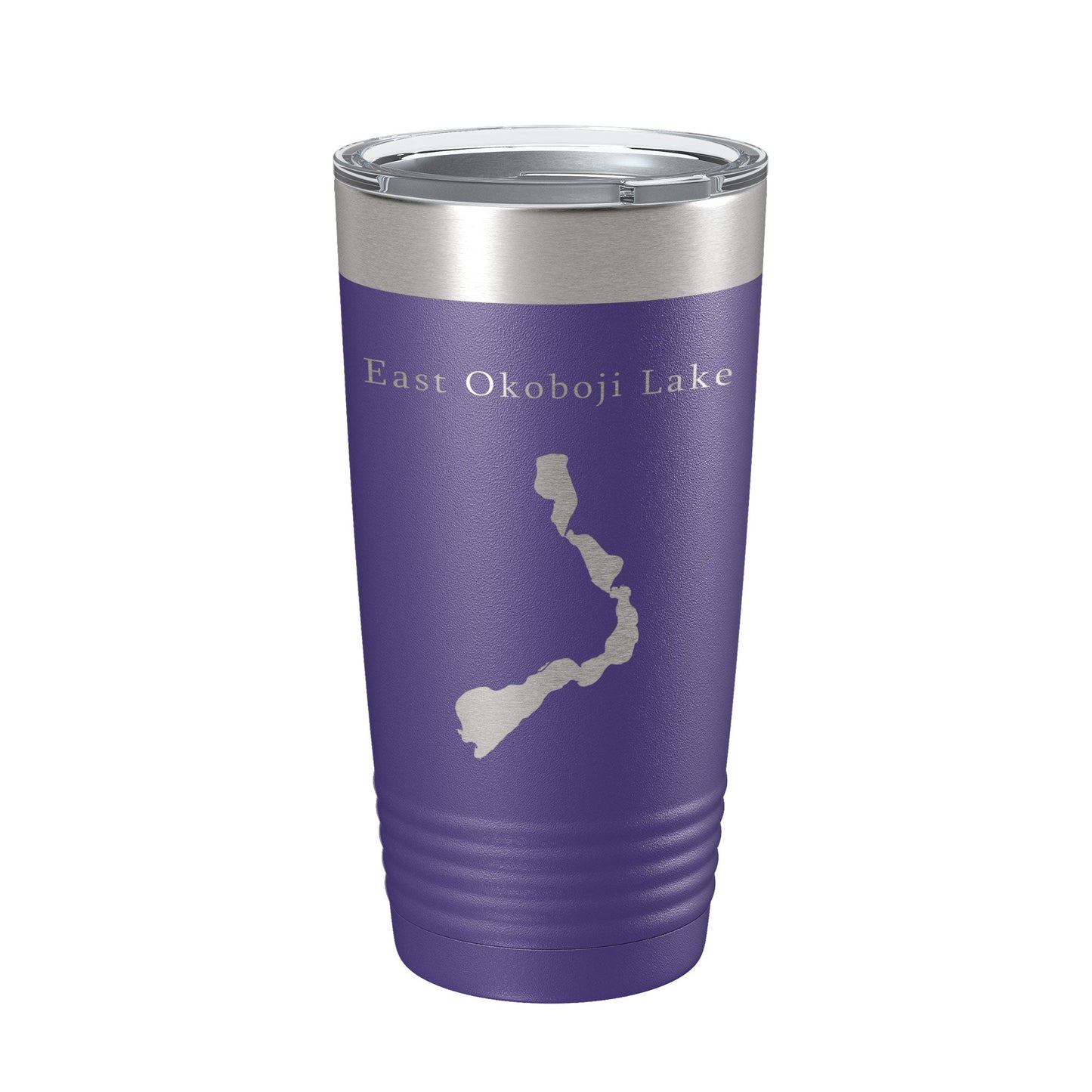 East Okoboji Lake Map Tumbler Travel Mug Insulated Laser Engraved Coffee Cup Iowa 20 oz-15