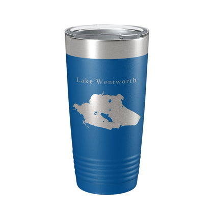 Lake Wentworth Map Tumbler Travel Mug Insulated Laser Engraved Coffee Cup New Hampshire 20 oz-6