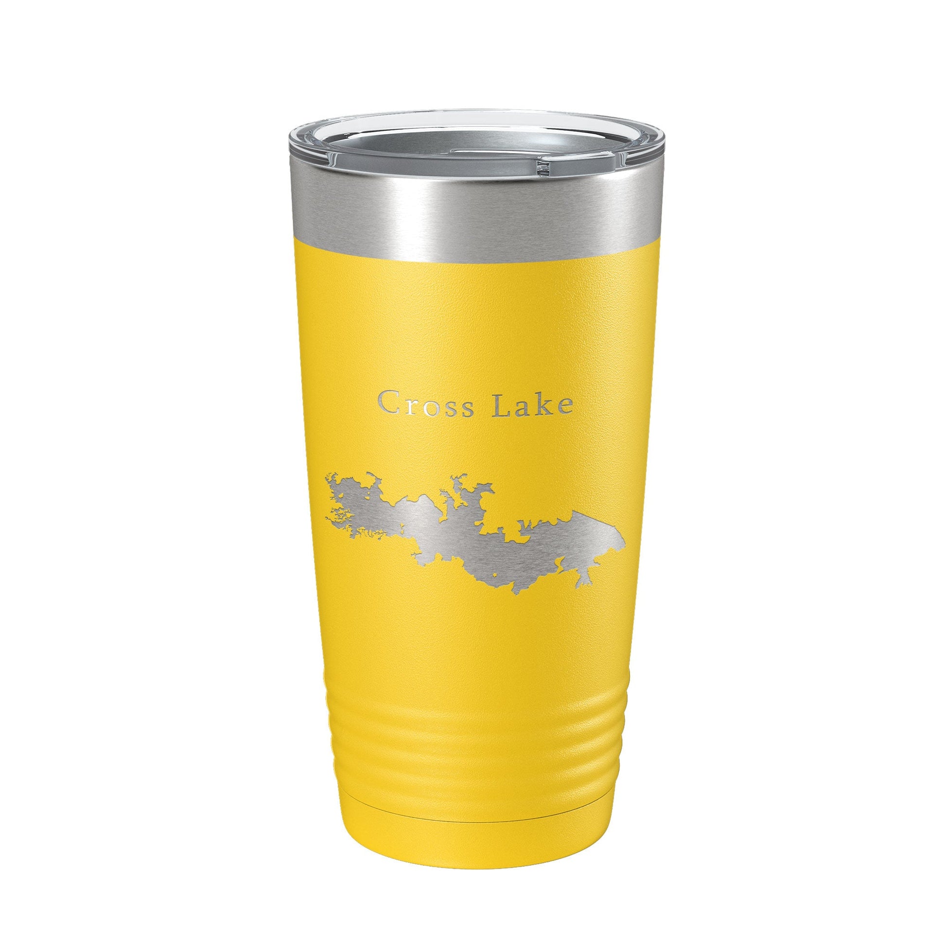 Cross Lake Map Tumbler Travel Mug Insulated Laser Engraved Coffee Cup Shreveport Louisiana 20 oz-4