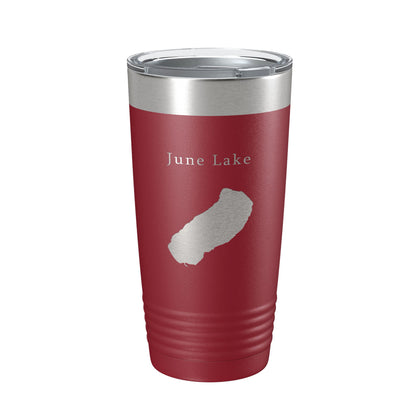 June Lake Map Tumbler Travel Mug Insulated Laser Engraved Coffee Cup California 20 oz-18