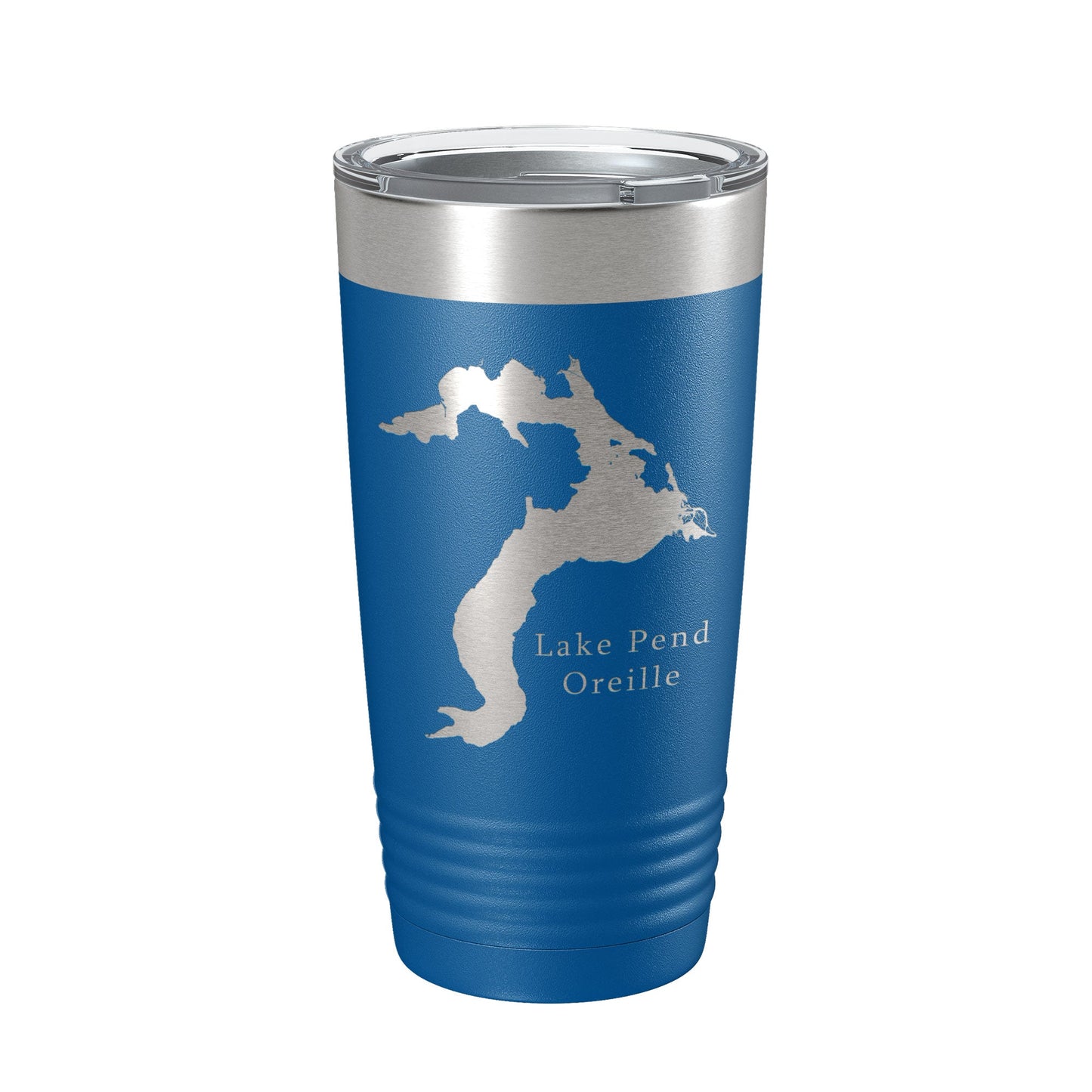 Lake Pend Oreille Map Tumbler Travel Mug Insulated Laser Engraved Coffee Cup Idaho 20 oz-6