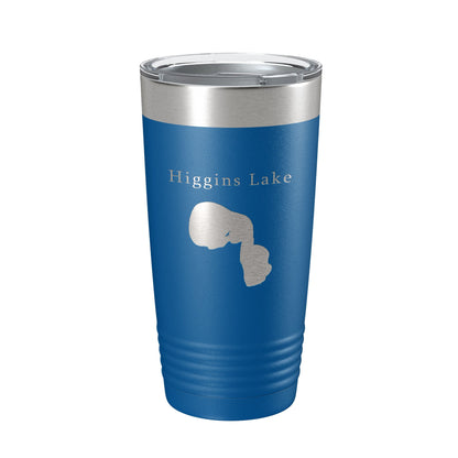 Higgins Lake Map Tumbler Travel Mug Insulated Laser Engraved Coffee Cup Michigan 20 oz-6