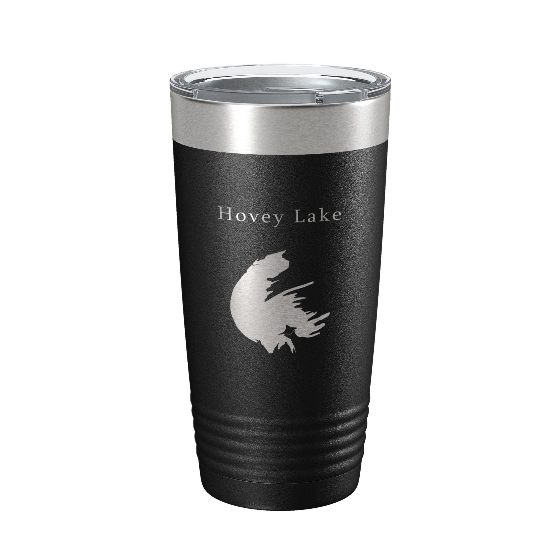Hovey Lake Map Tumbler Travel Mug Insulated Laser Engraved Coffee Cup Ohio River Indiana 20 oz-0
