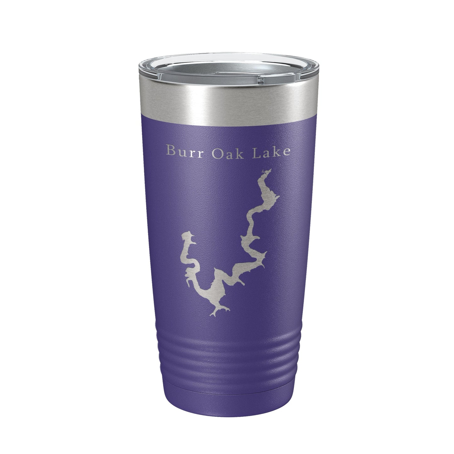 Burr Oak Lake Map Tumbler Travel Mug Insulated Laser Engraved Coffee Cup Ohio 20 oz-15
