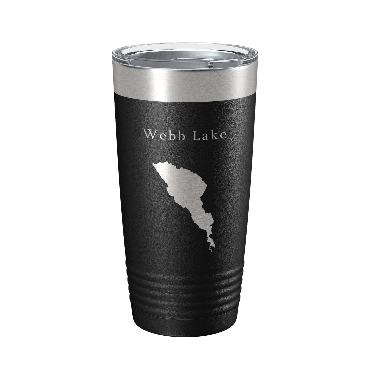 Webb Lake Map Tumbler Travel Mug Insulated Laser Engraved Coffee Cup Maine 20 oz-0