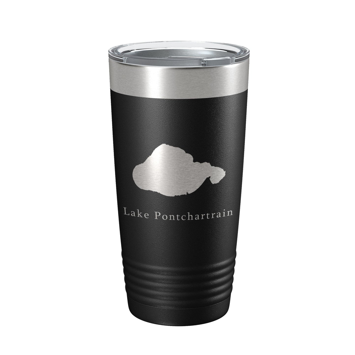 Lake Pontchartrain Map Tumbler Travel Mug Insulated Laser Engraved Coffee Cup New Orleans, Louisiana 20 oz-5