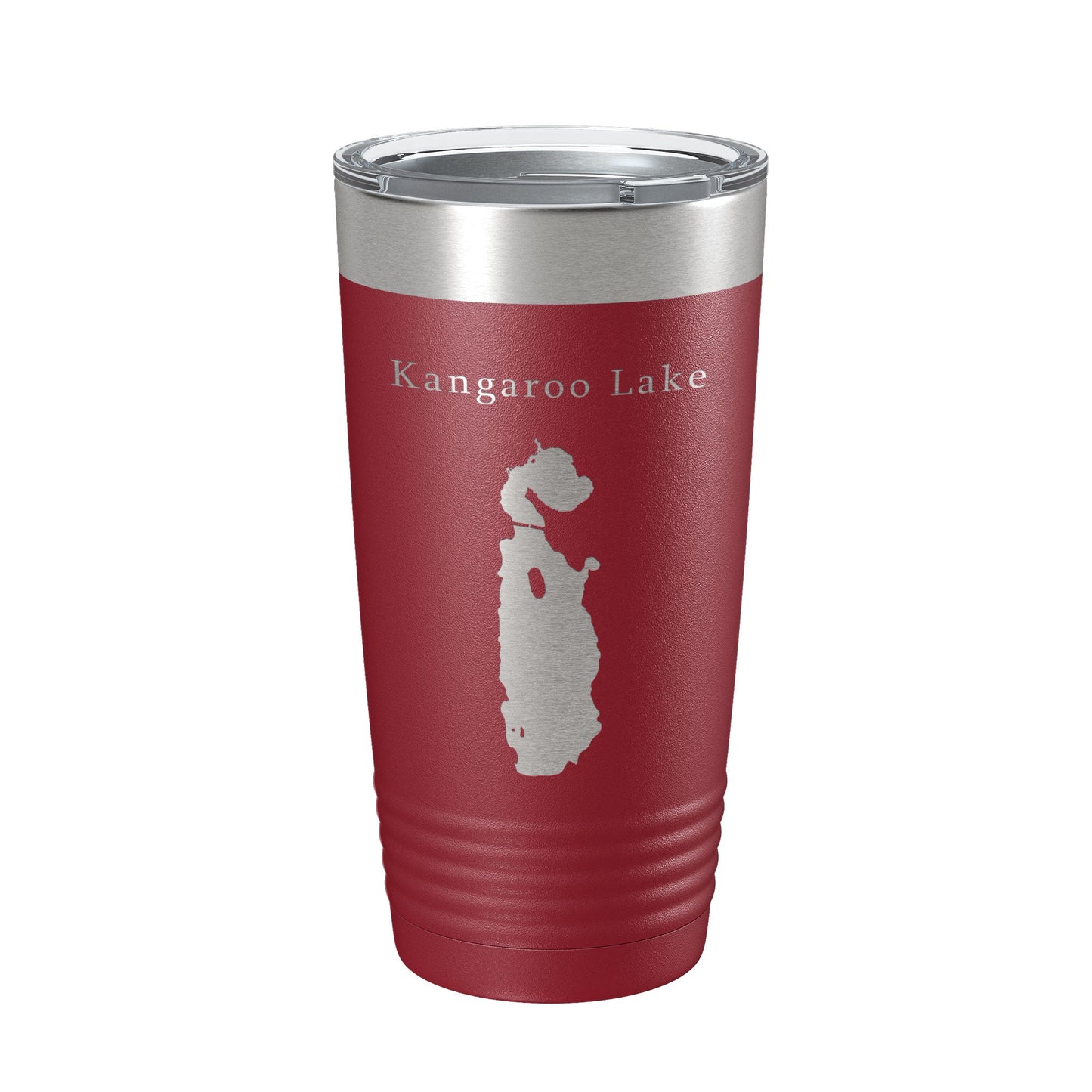 Kangaroo Lake Map Tumbler Travel Mug Insulated Laser Engraved Coffee Cup Wisconsin 20 oz-18