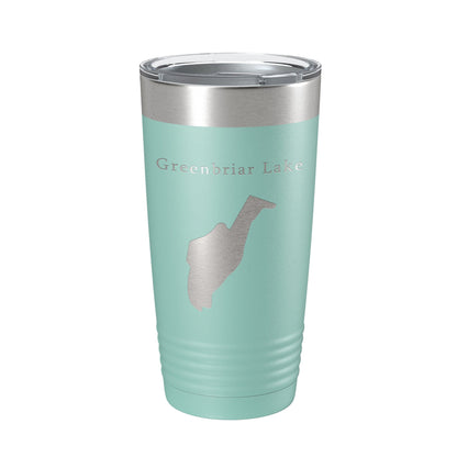 Greenbriar Lake Map Tumbler Travel Mug Insulated Laser Engraved Coffee Cup Maryland 20 oz-12