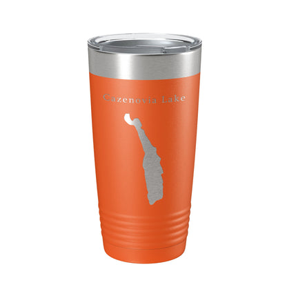 Cazenovia Lake Map Tumbler Travel Mug Insulated Laser Engraved Coffee Cup New York 20 oz-17