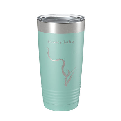 Moses Lake Map Tumbler Travel Mug Insulated Laser Engraved Coffee Cup Washington 20 oz-12