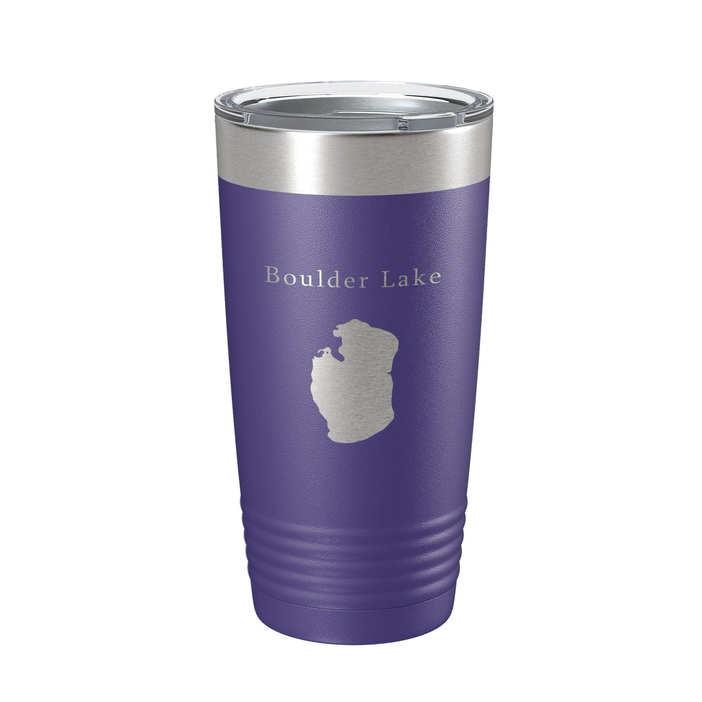Boulder Lake Map Tumbler Travel Mug Insulated Laser Engraved Coffee Cup Wisconsin 20 oz-15