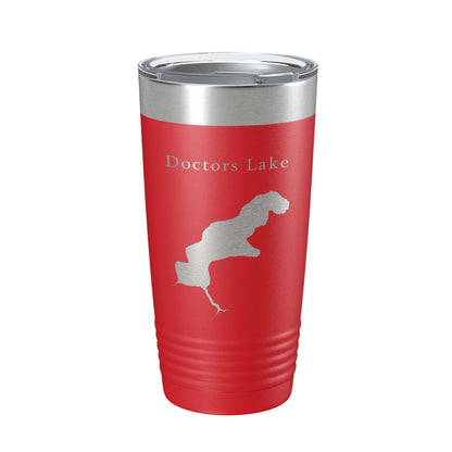 Doctors Lake Map Tumbler Travel Mug Insulated Laser Engraved Coffee Cup Florida 20 oz-10