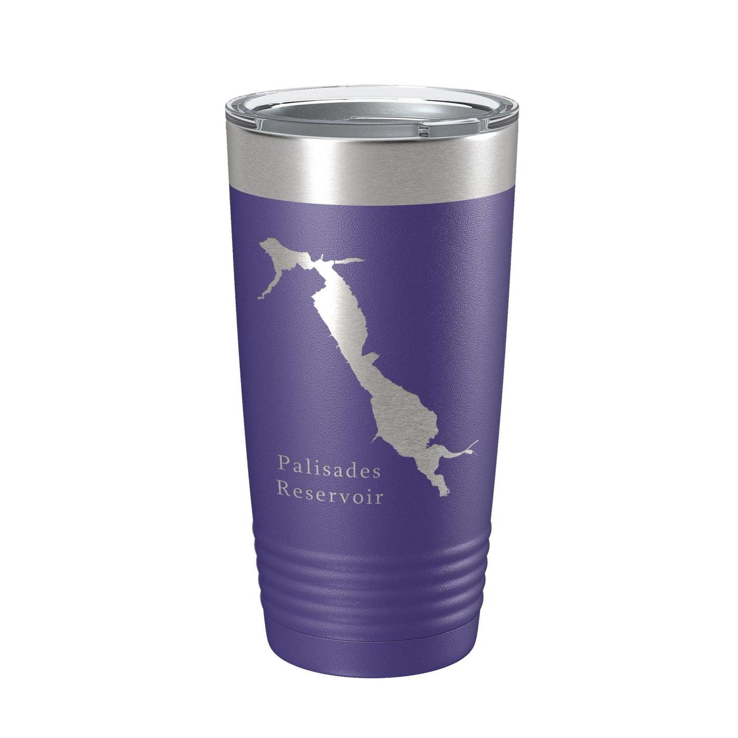 Palisades Reservoir Tumbler Lake Map Travel Mug Insulated Laser Engraved Coffee Cup Idaho Wyoming 20 oz-15
