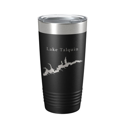 Lake Talquin Map Tumbler Travel Mug Insulated Laser Engraved Coffee Cup Florida 20 oz-0