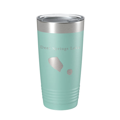 Deer Springs Lake Map Tumbler Travel Mug Insulated Laser Engraved Coffee Cup Florida 20 oz-12