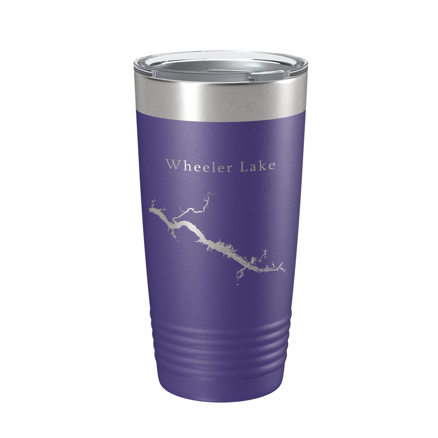Wheeler Lake Map Tumbler Travel Mug Insulated Laser Engraved Coffee Cup Alabama 20 oz-15