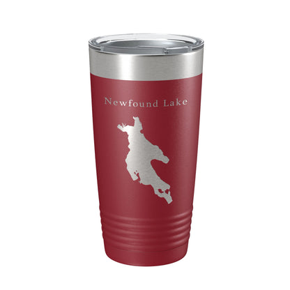 Newfound Lake Map Tumbler Travel Mug Insulated Laser Engraved Coffee Cup New Hampshire 20 oz-18